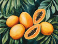 Papaya – Frutta, rettangolare 4:3