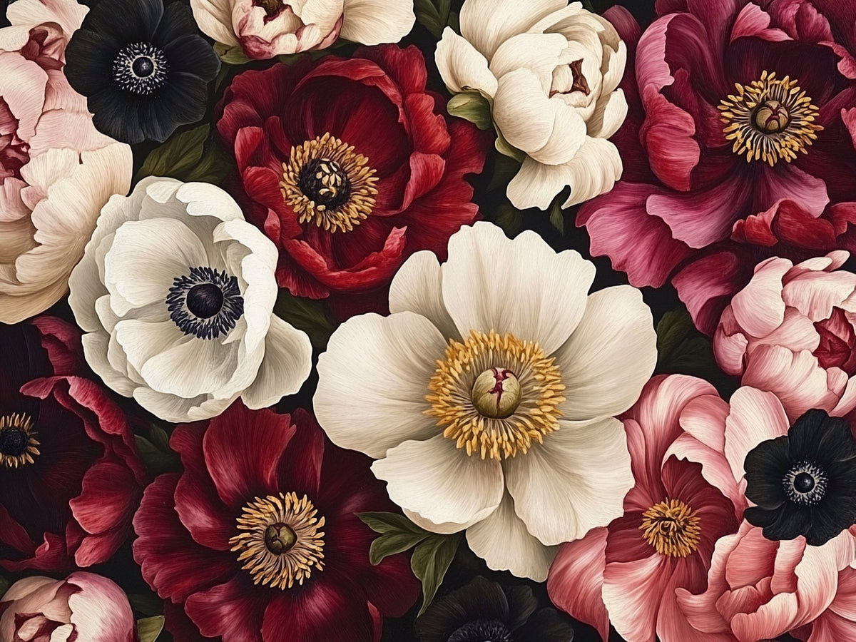 Peonie anemoni – Fiori, rettangolare 4:3