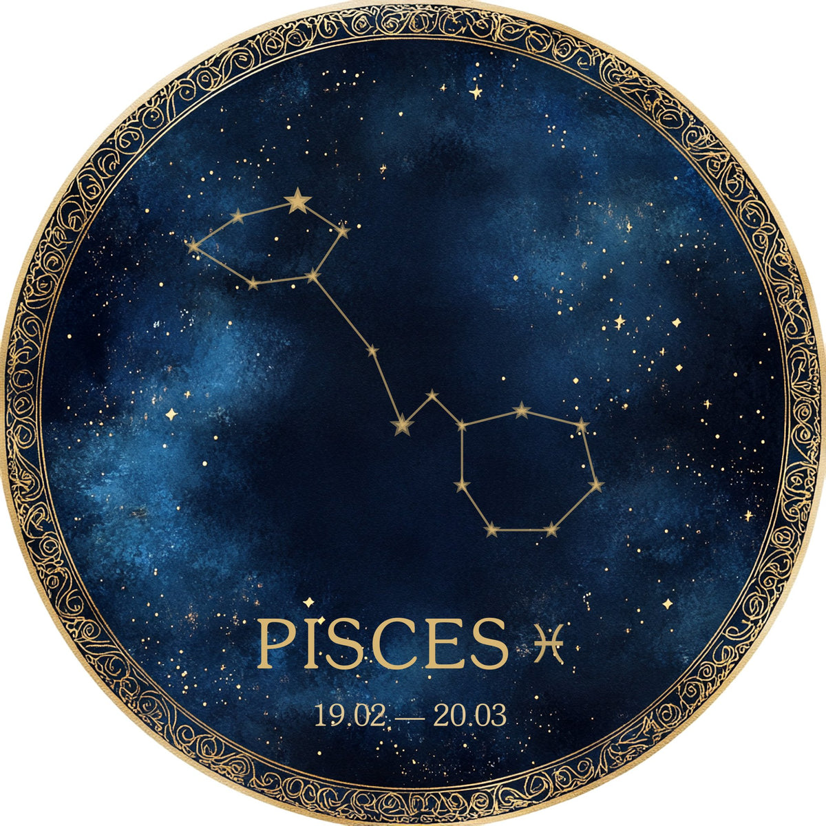 Pesci – Segni Zodiacali, tondo