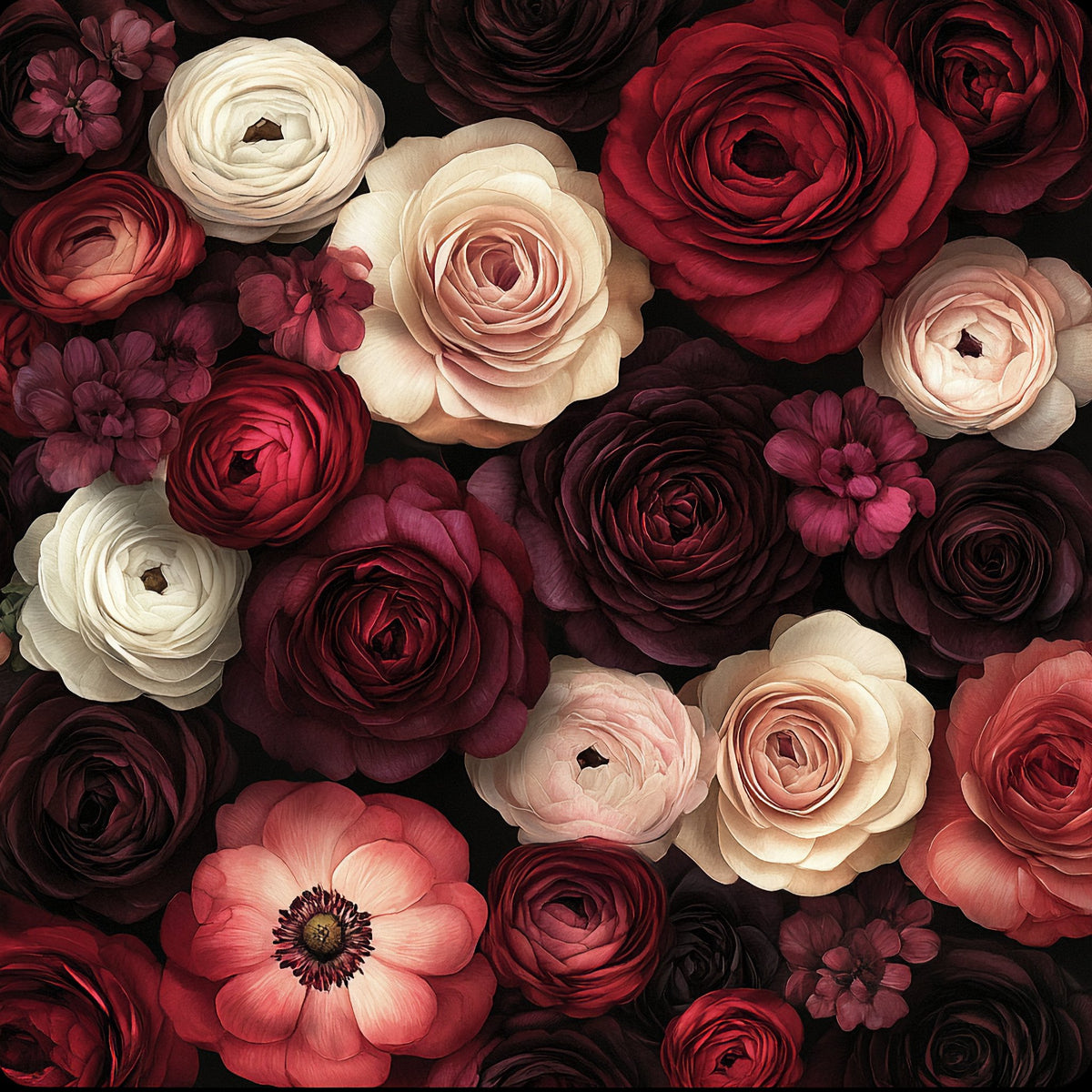 Rose – Fiori, quadrato