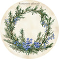 Rosemary – Herbs & Vegetables collection, round design by SubliLux