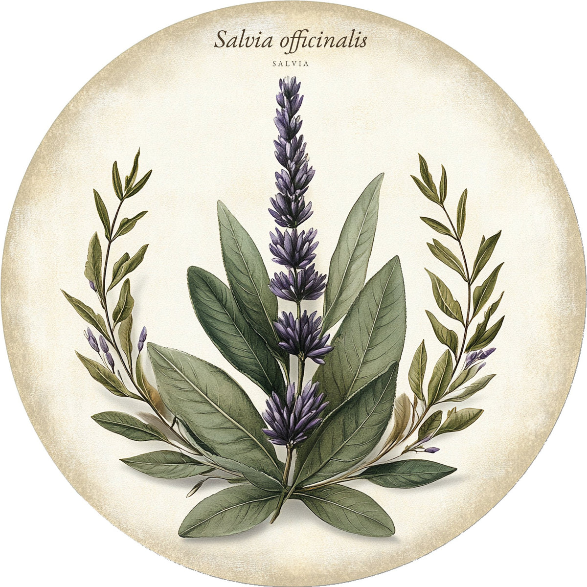 Salvia – Aromatiche e Verdure, tondo