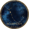 Scorpio – Zodiac Signs collection, round design by SubliLux