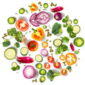 Tondo verdure 5 – Aromatiche e Verdure, tondo