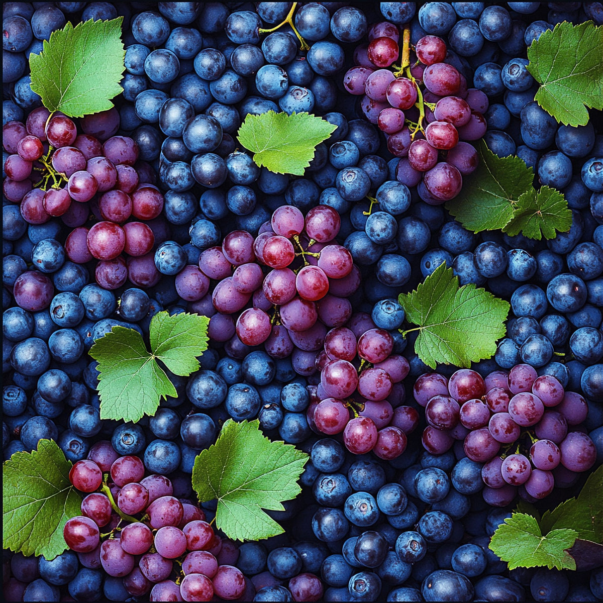 Uva – Frutta, quadrato