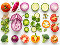 Vegetables 2 – Herbs & Vegetables collection, rectangular 4:3 design by SubliLux